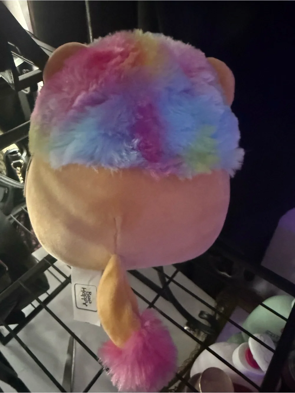 Squishmallows Rainbow Pastel lion Plush - Pink, Yellow, Blue